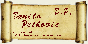 Danilo Petković vizit kartica